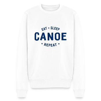 Manger dormir Canoë Répéter - Pagayer - Pagayer - Canoë - Pull Premium bio Homme - blanc - Devant - Thijin (182cm)