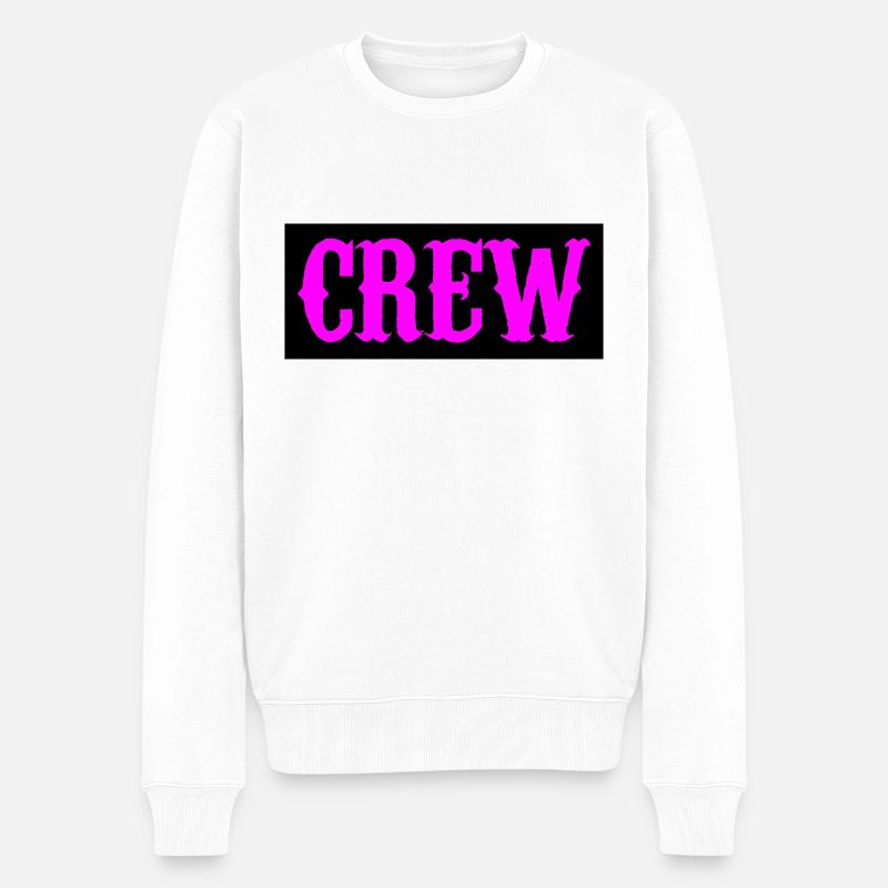 crew 02 - Männer Premium Bio Pullover - Weiß