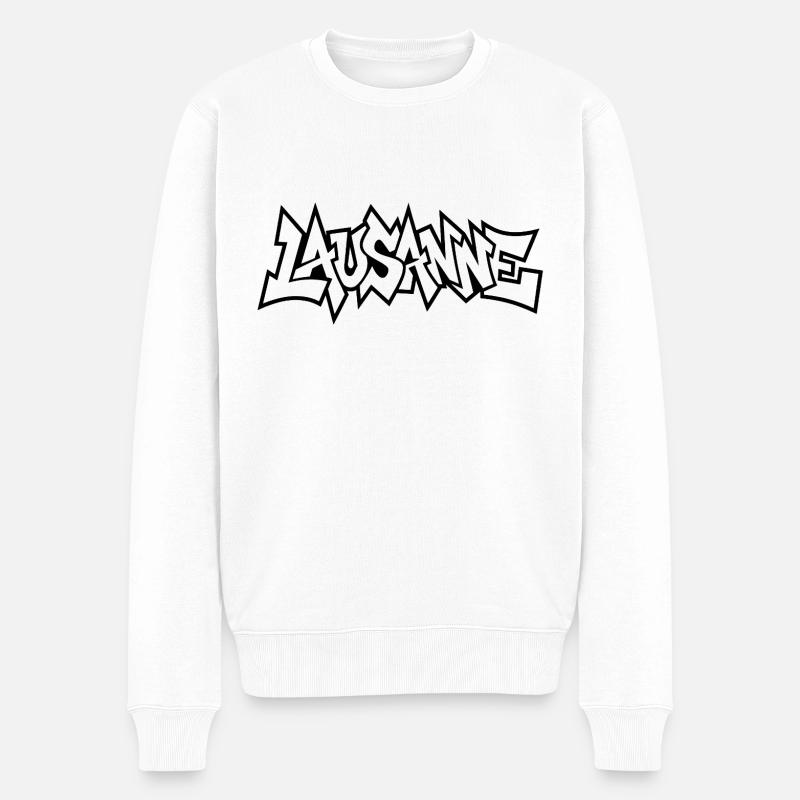 Journée du Graffiti à Lausanne - Pull Premium bio Homme - blanc