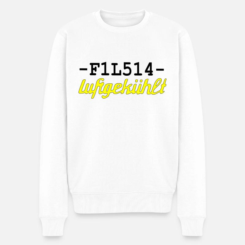 F1L514 - Pull Premium bio Homme - blanc