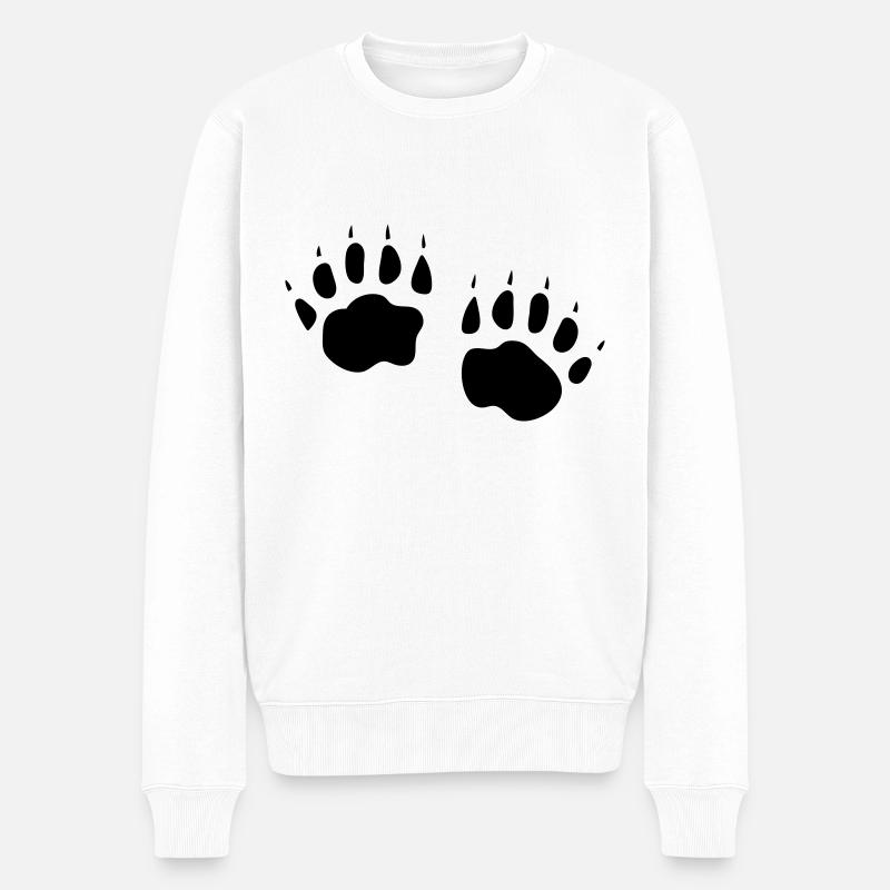 Dachsbeine - Männer Premium Bio Pullover - Weiß