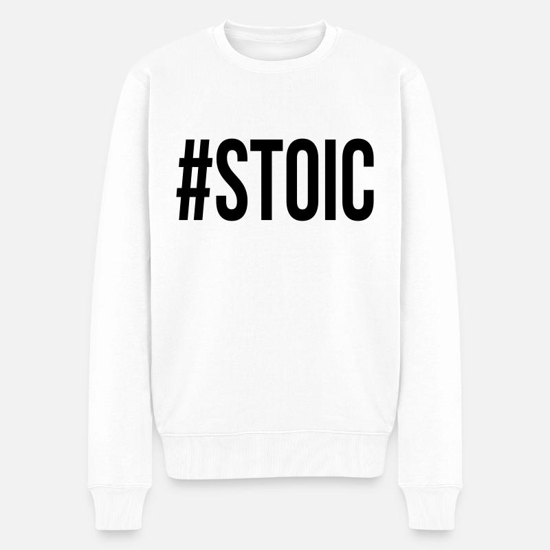 stoic2 - Pull Premium bio Homme - blanc