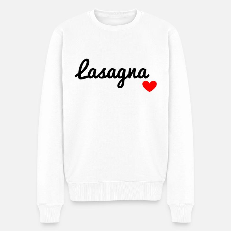 lasagne - Pull Premium bio Homme - blanc