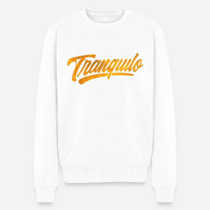 Tranquilo - Pull Premium bio Homme - blanc