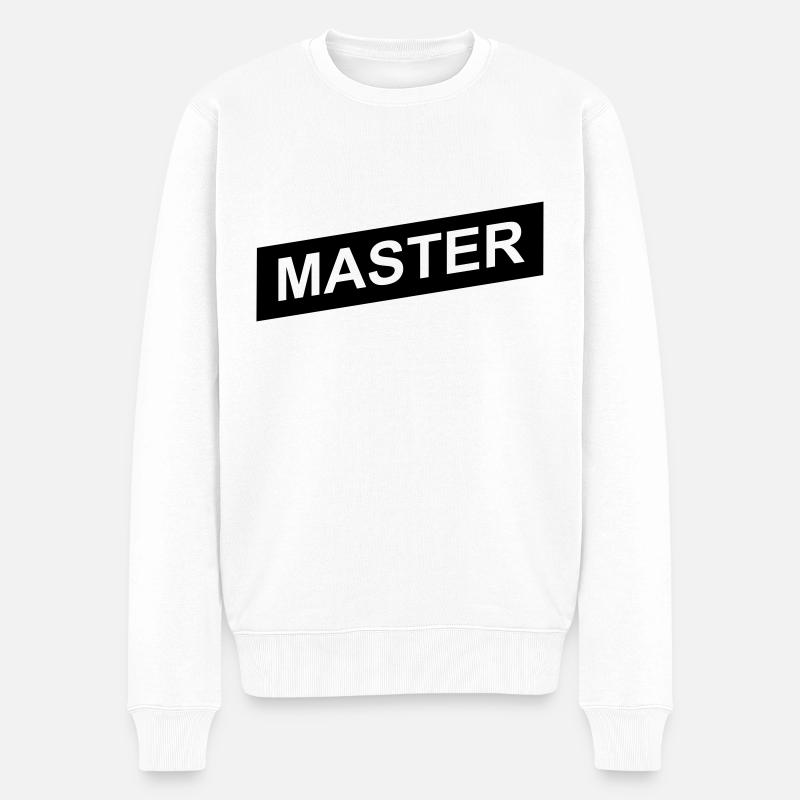 master black up - Männer Premium Bio Pullover - Weiß