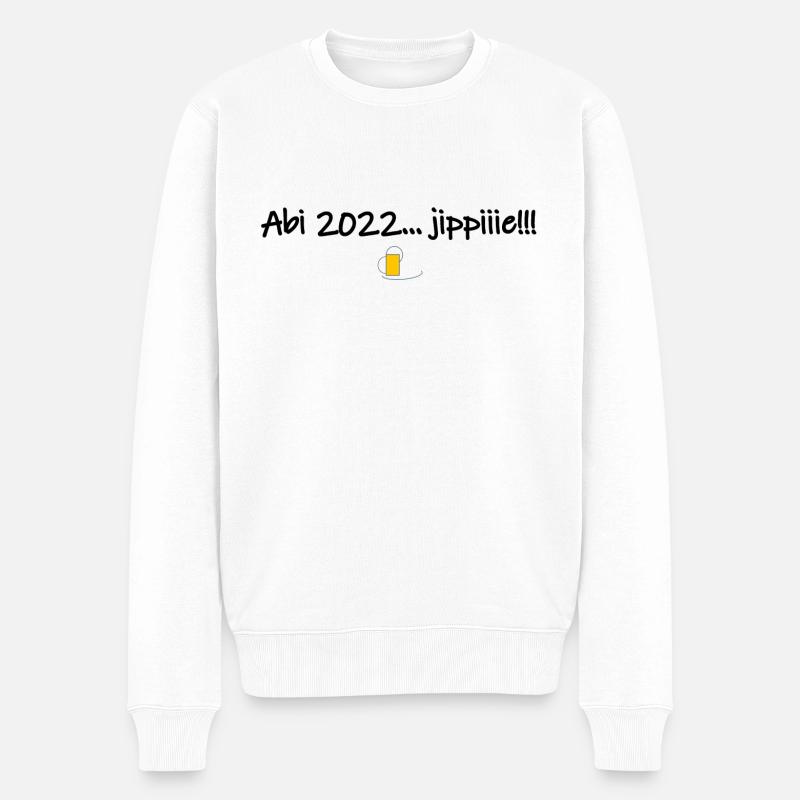 Abi 2022 - Männer Premium Bio Pullover - Weiß