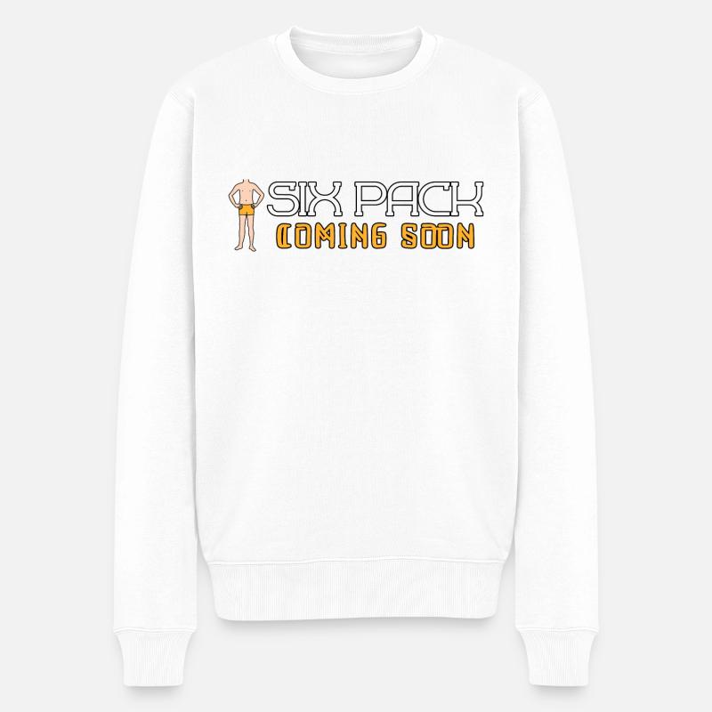 Six Pack à venir 19 - Pull Premium bio Homme - blanc