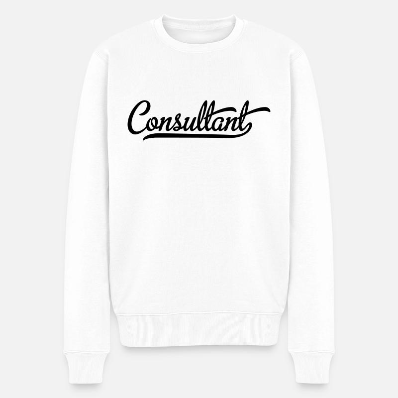 Consultant - Pull Premium bio Homme - blanc
