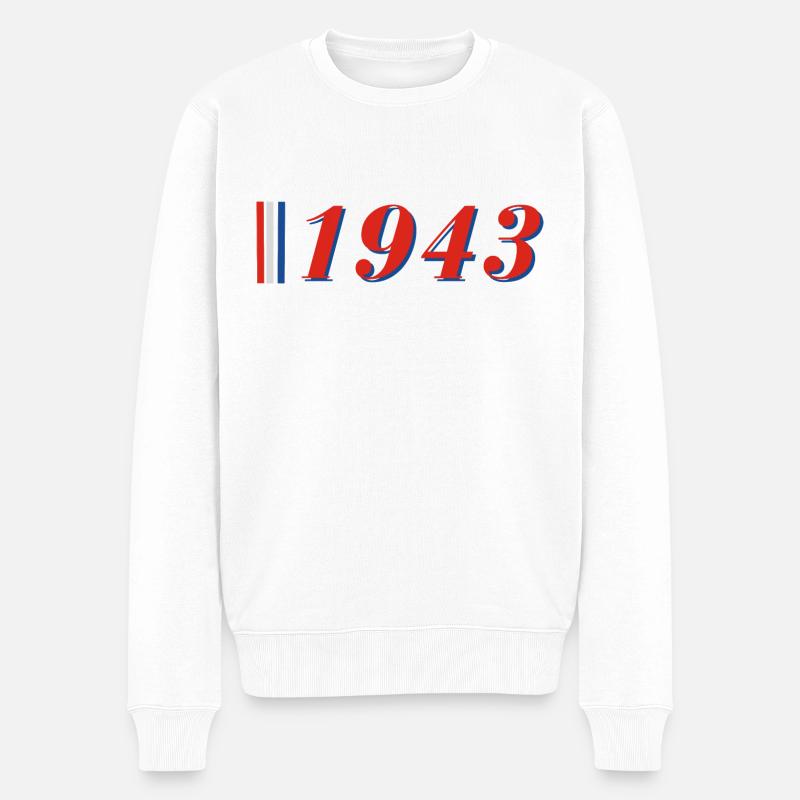 Année 1943 - Pull Premium bio Homme - blanc