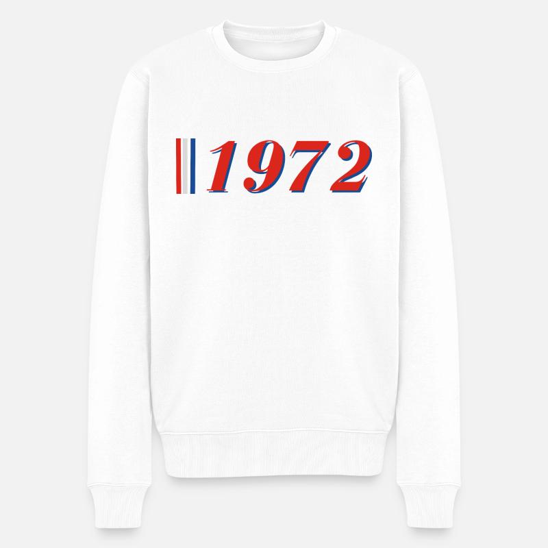 Année 1972 - Pull Premium bio Homme - blanc