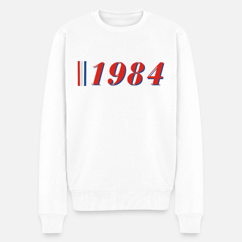 Année 1984 - Pull Premium bio Homme - blanc