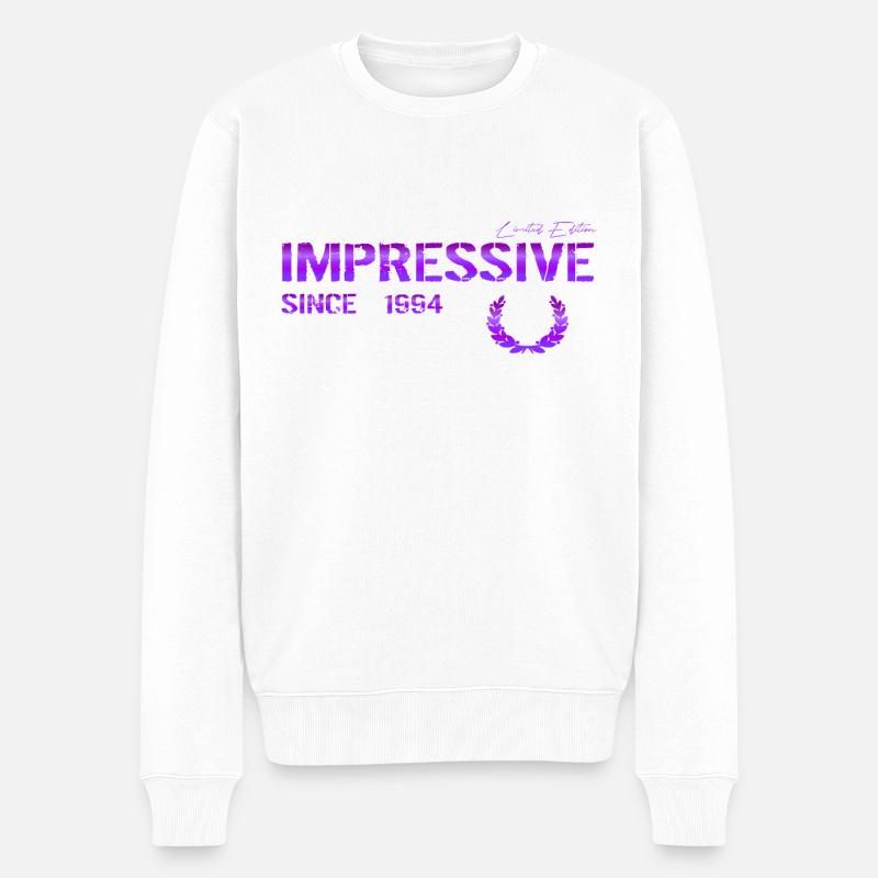 Impressive since 1994 - Männer Premium Bio Pullover - Weiß