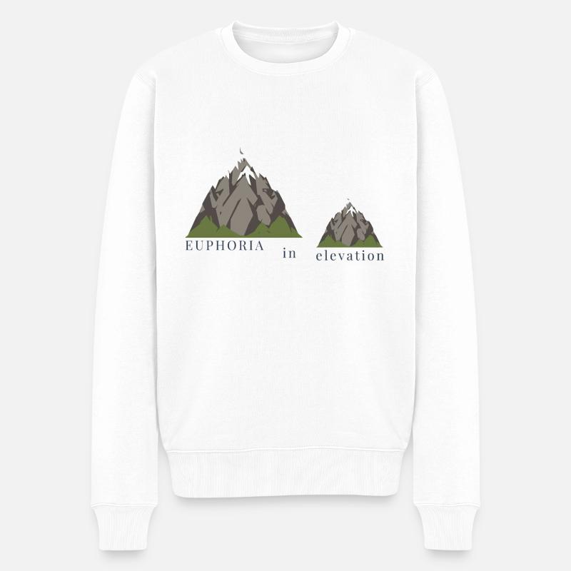 Sommets - Pull Premium bio Homme - blanc