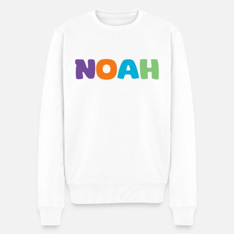 Nom - Noah - Pull Premium bio Homme - blanc