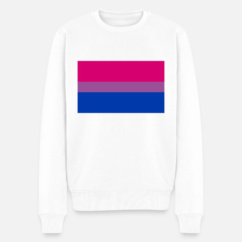 Drapeau bisexuel - Pull Premium bio Homme - blanc