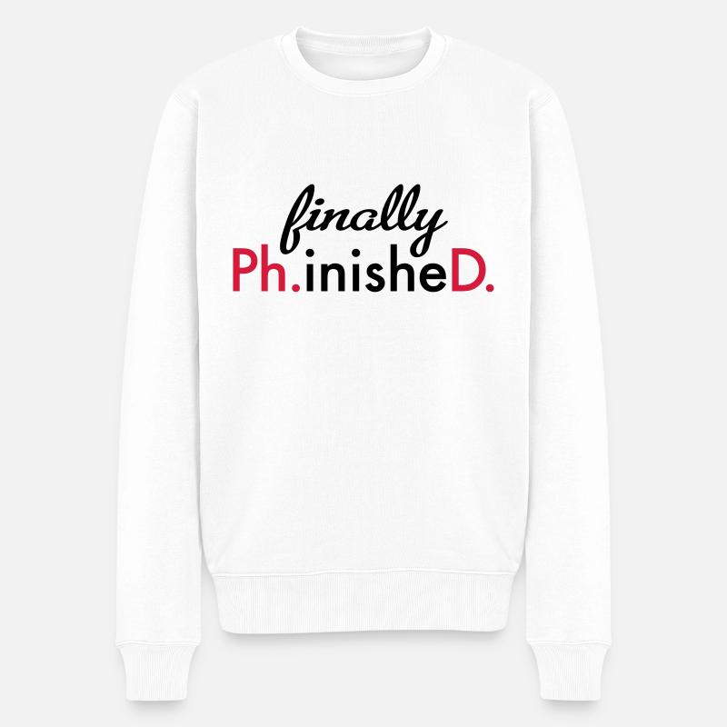 Promotion - Männer Premium Bio Pullover - Weiß