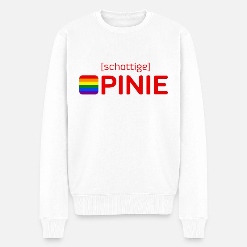 [schattige] PINIE - Männer Premium Bio Pullover - Weiß