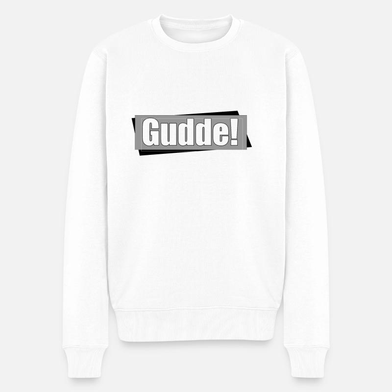 gudde - Männer Premium Bio Pullover - Weiß