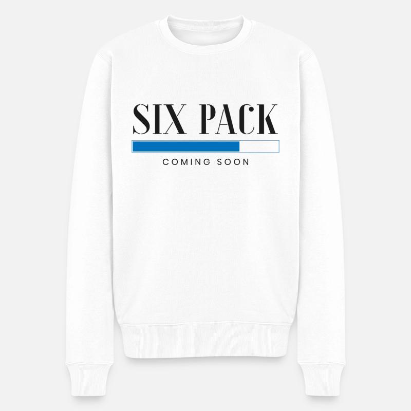 six pack coming soon - Pull Premium bio Homme - blanc