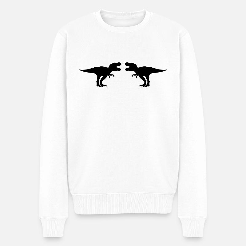 Dinosaure - Pull Premium bio Homme - blanc