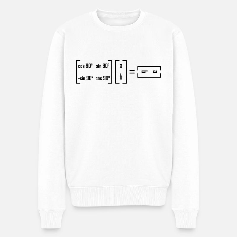 Rotary Matrix - Mathématiques Math Matrix Joke - Pull Premium bio Homme - blanc