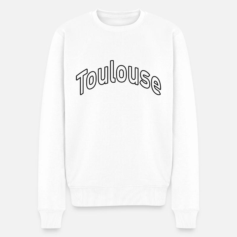 Toulouse - Männer Premium Bio Pullover - Weiß