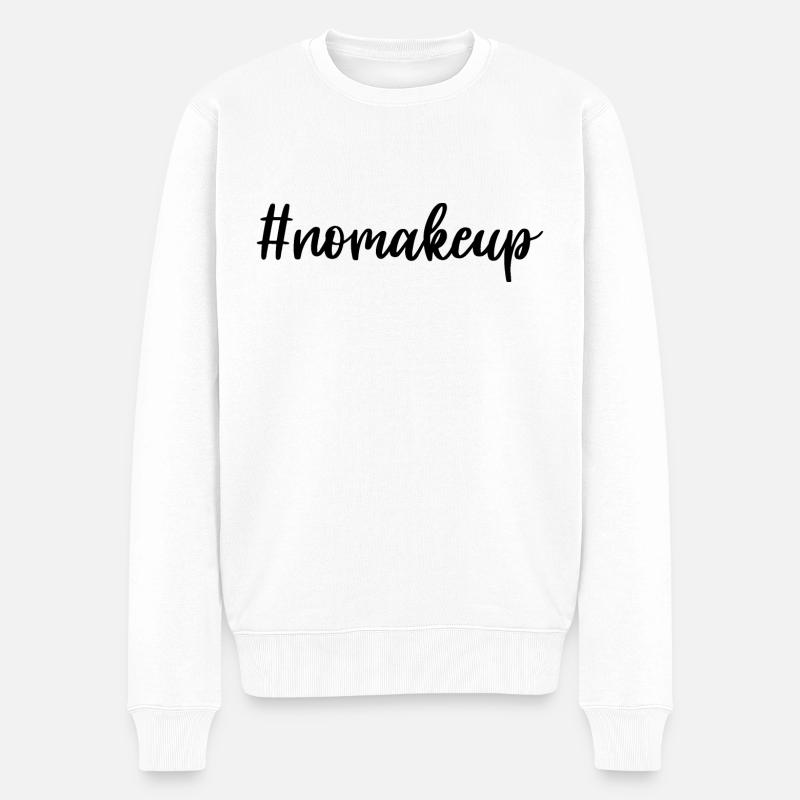 NOMAKEUP - Pull Premium bio Homme - blanc