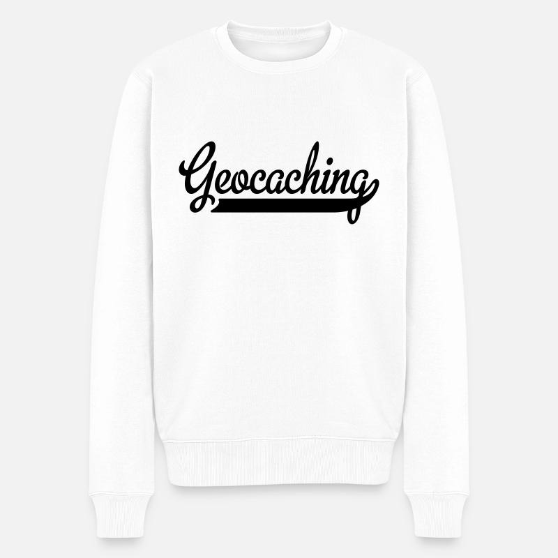 Géocachette - Pull Premium bio Homme - blanc