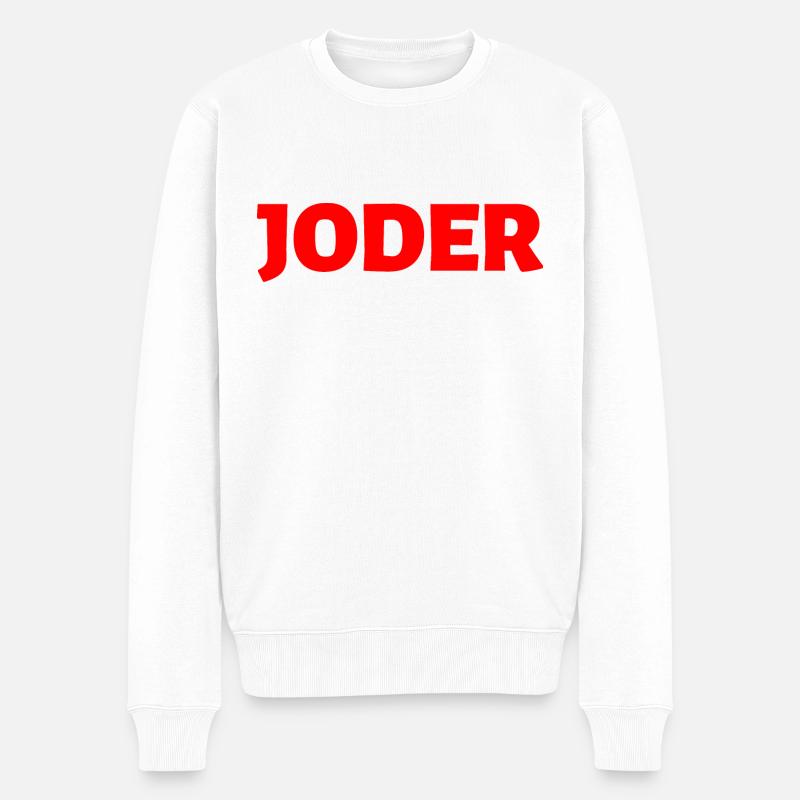 verdammt Spanisch Sprache - Männer Premium Bio Pullover - Weiß