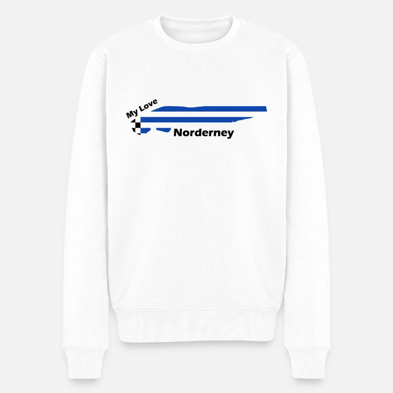 Norderney mon amour - Pull Premium bio Homme - blanc