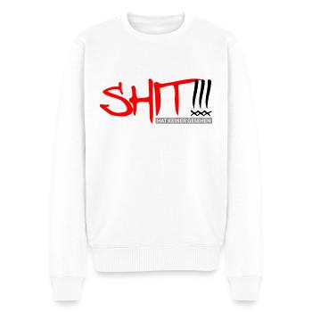 Nobody has seen SHIT - Men's Premium Organic Jumper - white - Front - Thijin (182cm)