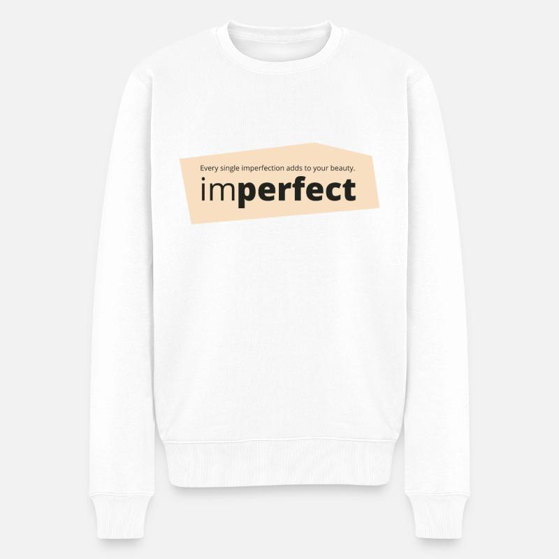 Unvollkommen - Männer Premium Bio Pullover - Weiß