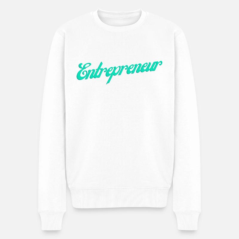 Entrepreneur - Pull Premium bio Homme - blanc