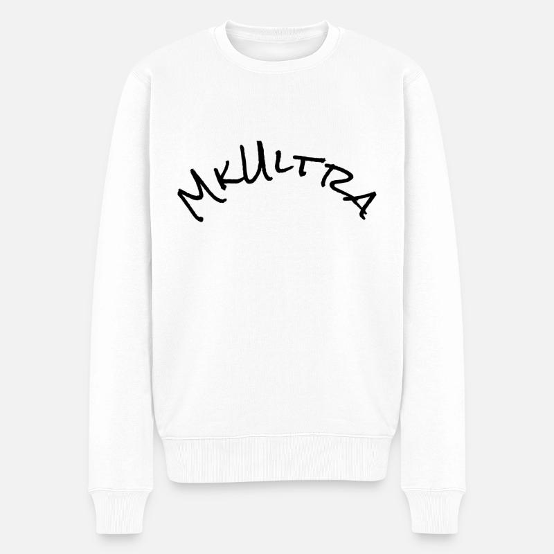 Mk Ultra - Männer Premium Bio Pullover - Weiß