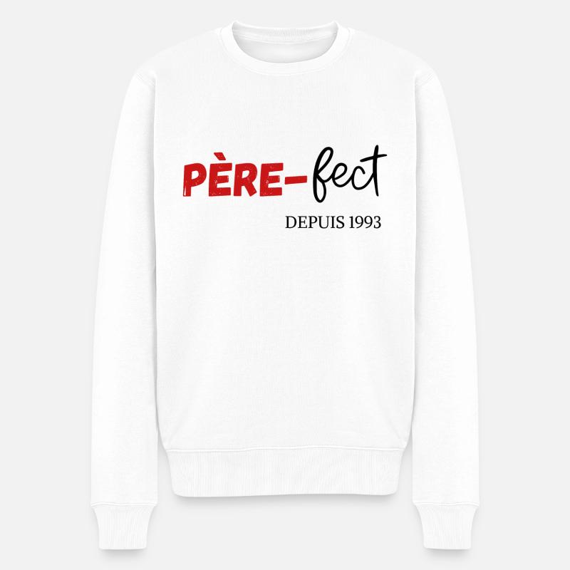 Père fect Depuis 1993 - Pull Premium bio Homme - blanc