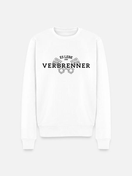 Es lebe der Verbrenner - Männer Premium Bio Pullover - Weiß