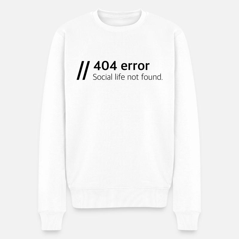 Vie sociale introuvable - Pull Premium bio Homme - blanc
