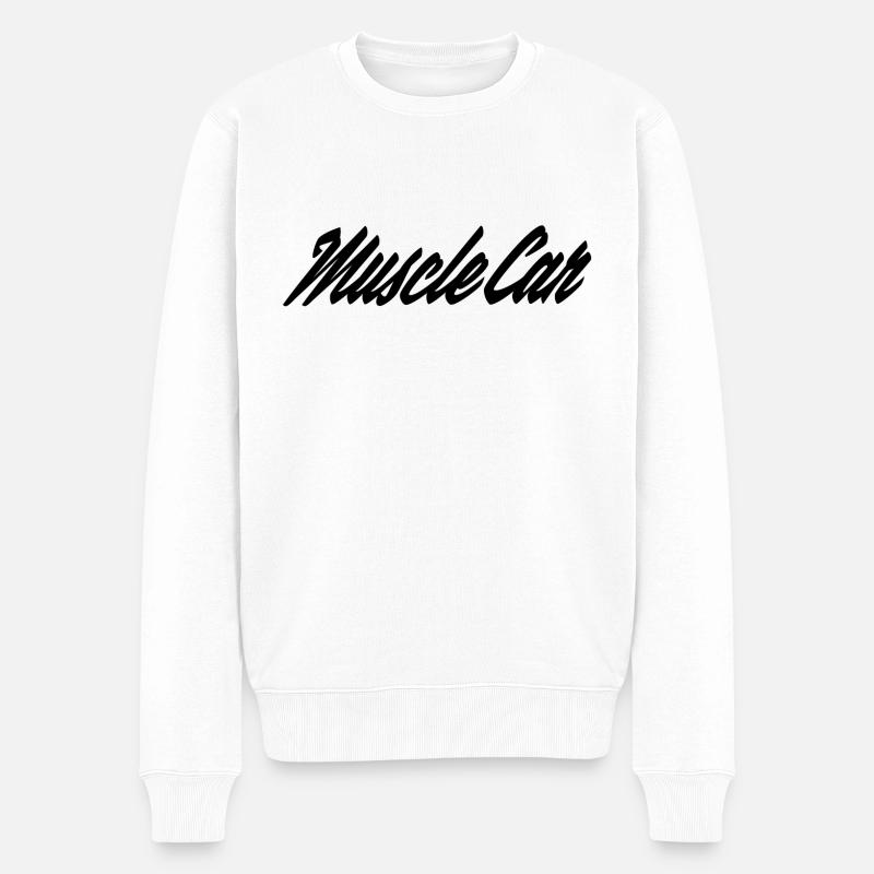 Voiture de muscle - Pull Premium bio Homme - blanc