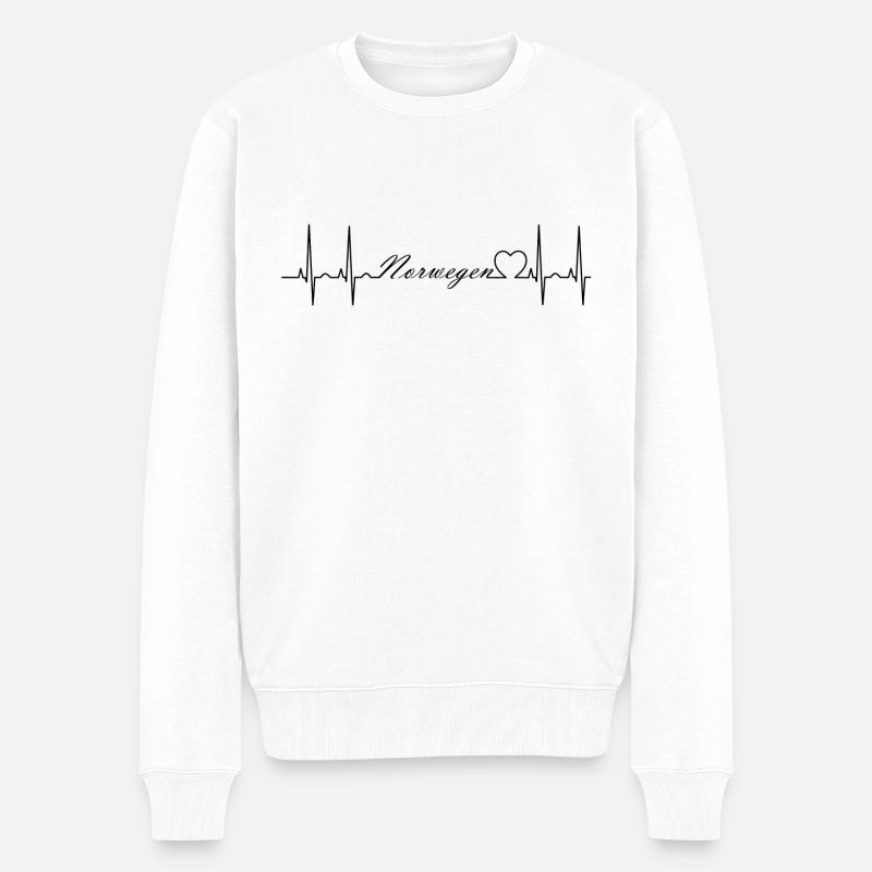 Norvège - Pull Premium bio Homme - blanc