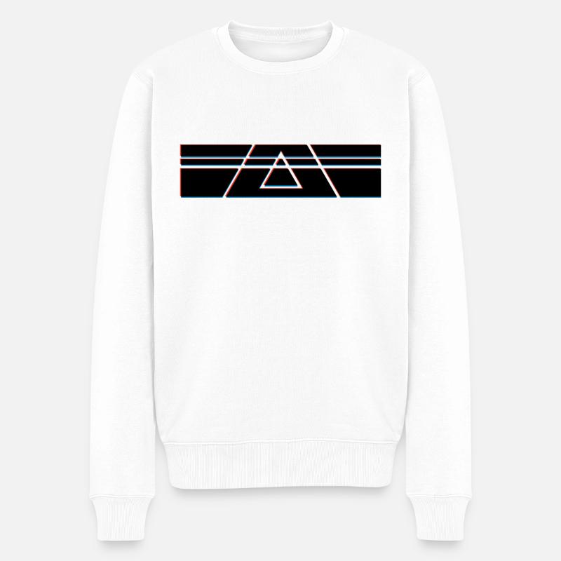 Triangle Géométrie Hipster - Pull Premium bio Homme - blanc