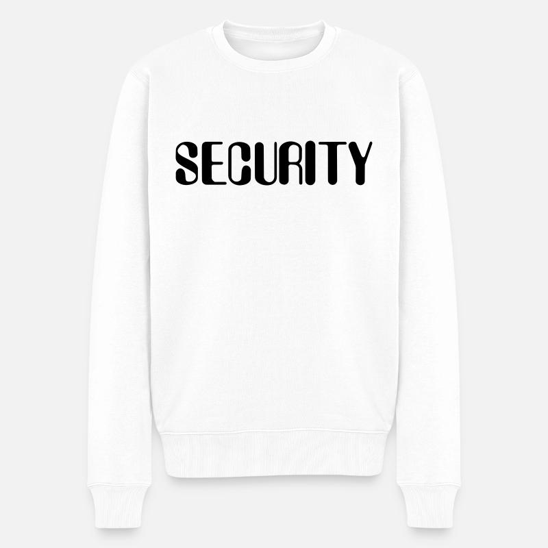 Sécurité - Security - Pull Premium bio Homme - blanc