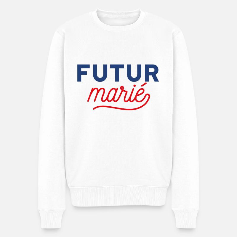 Futur marié - Pull Premium bio Homme - blanc