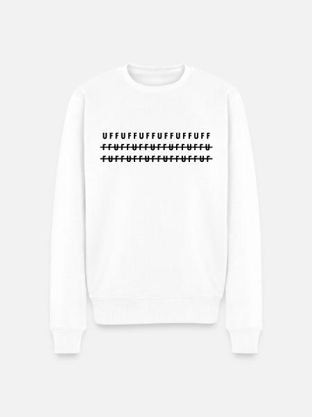 Ultimative Linien - Männer Premium Bio Pullover - Weiß