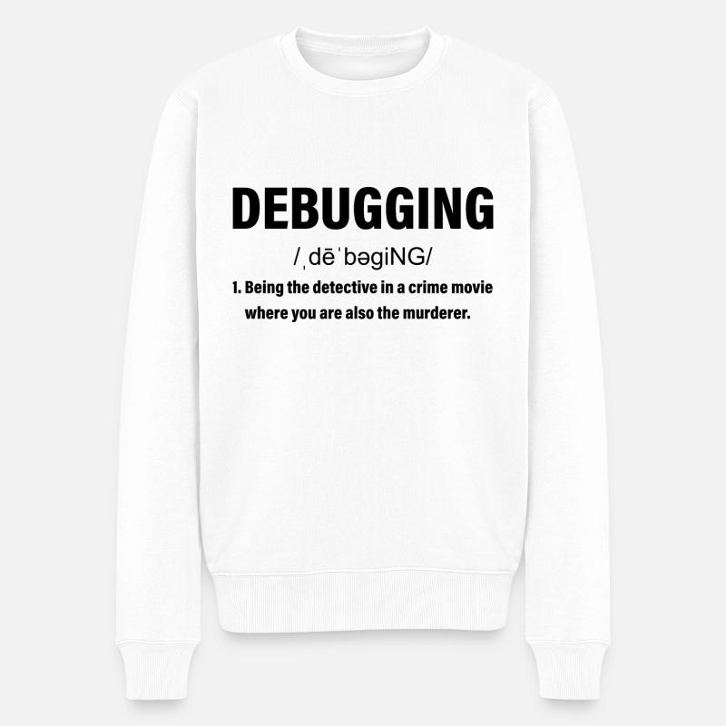 Programmieren - Männer Premium Bio Pullover - Weiß