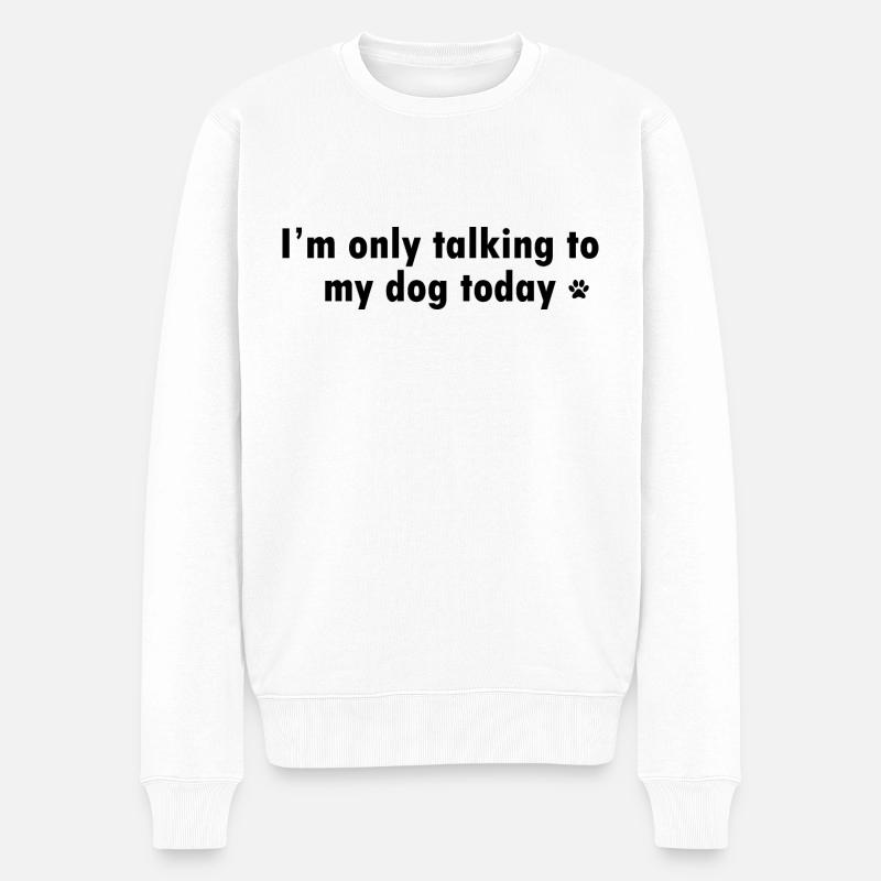 Chien Hund - Pull Premium bio Homme - blanc
