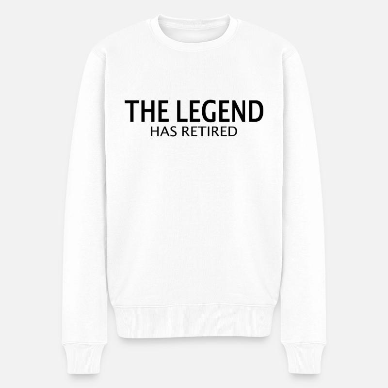 Retraité Retraité La Légende - Pull Premium bio Homme - blanc