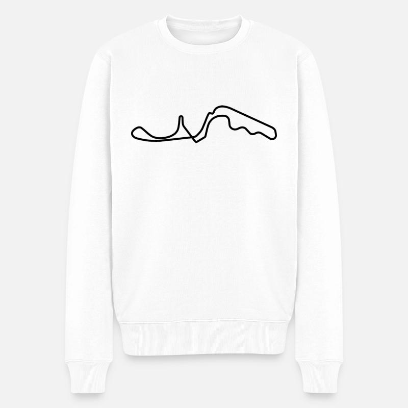 Japan Rennstrecke - Männer Premium Bio Pullover - Weiß