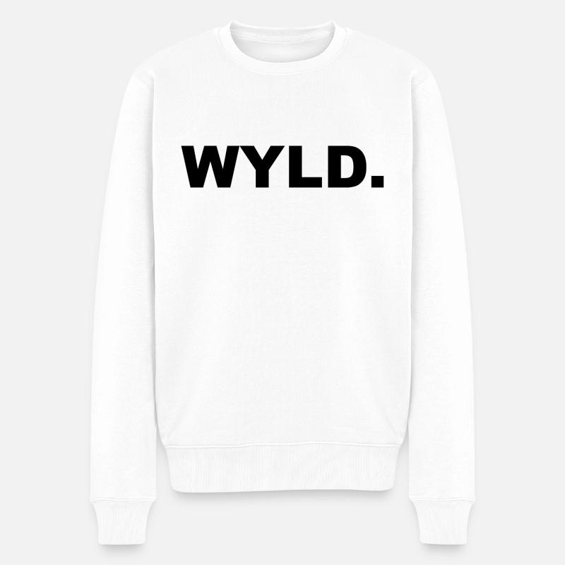 Jugendwort wyld - Männer Premium Bio Pullover - Weiß