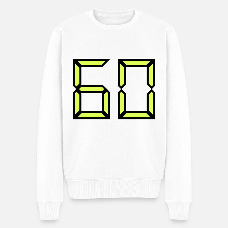60. GEBURTSTAG. ALLES GUTE ZUM GEBURTSTAG! - Männer Premium Bio Pullover - Weiß