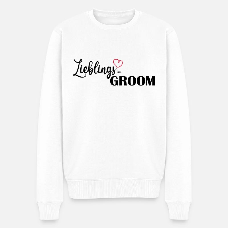 LIeblings Groom - Männer Premium Bio Pullover - Weiß